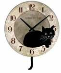 Ashton Sutton 16" Pendulum Cat Clock - ASC3120