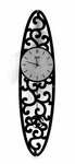 Ashton Sutton Wooden Raised Pendulum Wall Clock - ST3322B