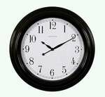 Ashton Sutton 18 Outdoor Gloss Black Case Wall Clock TY2330-18BLK