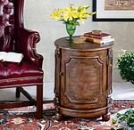 Butler Specialty Alligator Hand Painted Drum Table