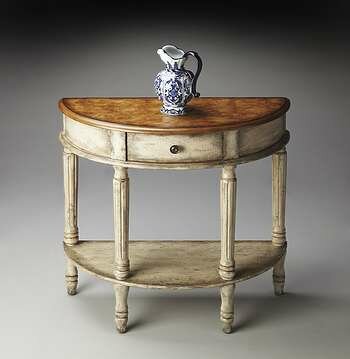Butler Specialty Toasted Marshmallow Demilune Console Table - 0667259