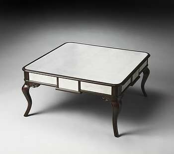 Butler Genevieve Mirror & Mahogany Cocktail Table