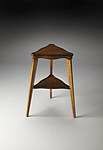 Butler Plantation Cherry Kent Olive Ash Burl Tiered Side Table - 1145101