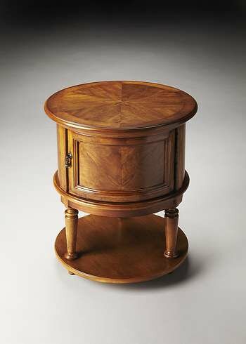 Butler Masterpiece Coffield Olive Ash Burl Drum Table - 1152101