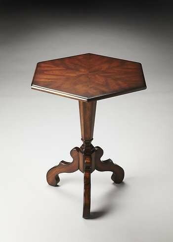 Butler Corbin Plantation Cherry Hexagonal Accent Table - 1154024