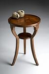 Butler Specialty Olive Ash Burl Round Accent Table