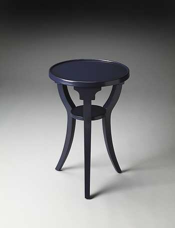 Butler Dalton Navy Round Accent Table - 1328291