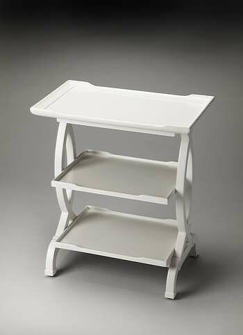 Butler Loft Kimiko Glossy White Side Table - 1570304