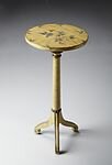 Butler Specialty Yellow Floral Pedestal Table