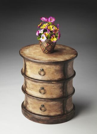 Butler Specialty Old Spanish Mission Oval Drum Table