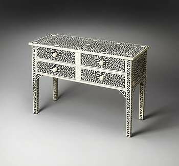 Butler Vivienne Black Bone Inlay Console Table
