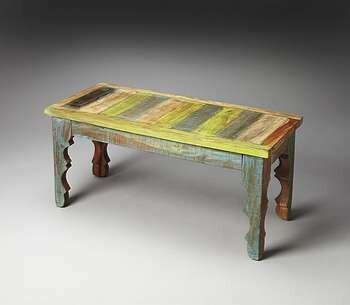 Butler Rao Painted Wood Bench - 1882290