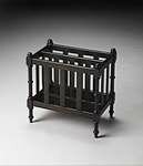Butler Masterpiece Holden Rubbed Black Magazine Basket - 2214234