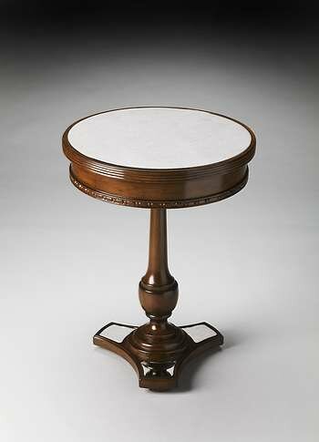 Butler Masterpiece Adele Mirror & Mahogany Accent Table - 2217299