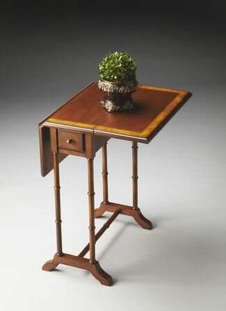 Butler Specialty Olive Ash Burl Drop-Leaf Table