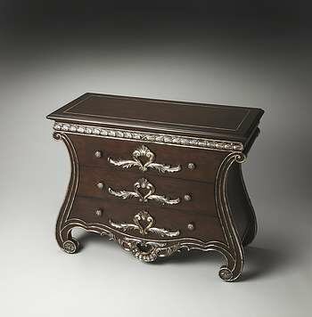 Butler Dante Carved Wood Console Chest - 2524090