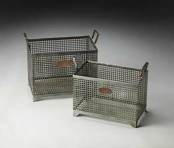 Butler Rowley Iron Storage Basket Set - 2549016