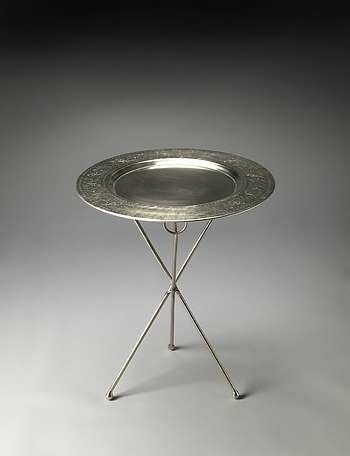 Butler Dahlia Folding Metal Accent Table - 2557025