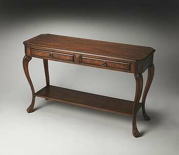Butler Channing Olive Ash Burl Console Table