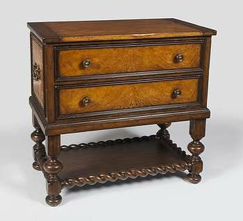 Butler Lafayette Burl & Leather Drawer Chest