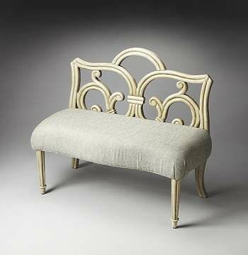 Butler Aberdeen Carved Wood Bench - 2772290