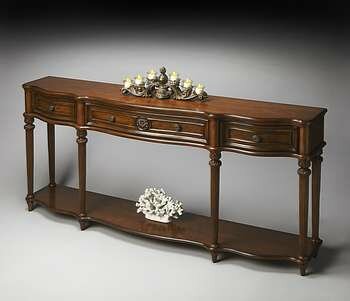 Butler Specialty Olive Ash Burl Console Table - 3028101