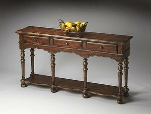 Butler Specialty Tobacco Leaf Console Table