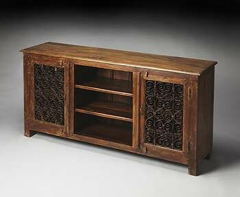 Butler Hacienda Rustic Console Cabinet - 3171290