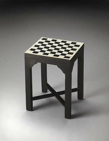 Butler Bishop Bone Inlay Bunching Chess Table