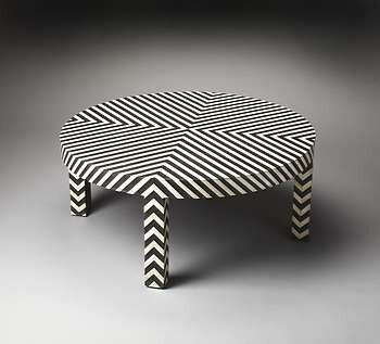 Butler Zanzibar Black Bone Inlay Cocktail Table