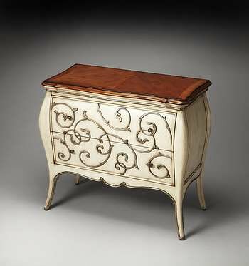 Butler Connoisseur's Eden Carved Wood Bombe Chest - 3247090