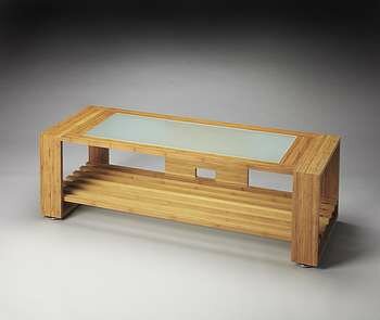 Butler Loft Ivanhoe Bamboo & Glass Entertainment Console - 3289140