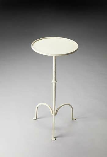 Butler Industrial Chic Founders White Iron Pedestal Table - 3316025