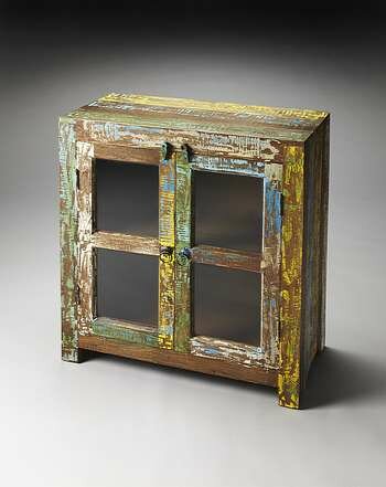 Butler Artifacts Haveli Reclaimed Wood Display Cabinet - 3381290