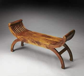 Butler Artifacts Romulus Solid Wood Bench - 3385290