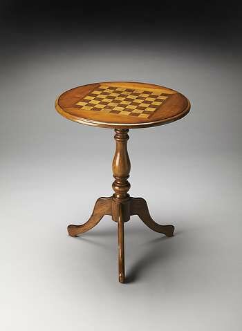 Butler Masterpiece Olive Ash Burl Game Table - 3405101