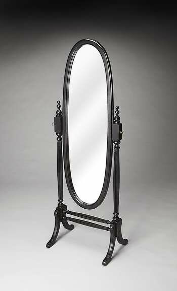 Butler Caroline Black Licorice Cheval Mirror