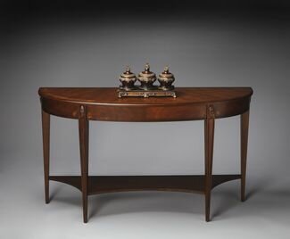 Butler Specialty Antique Cherry Demilune Console Table