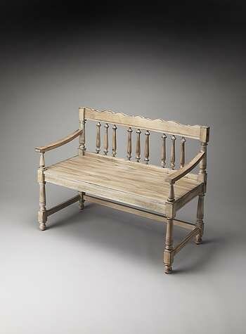 Butler Masterpiece Cather Driftwood Bench - 5049247