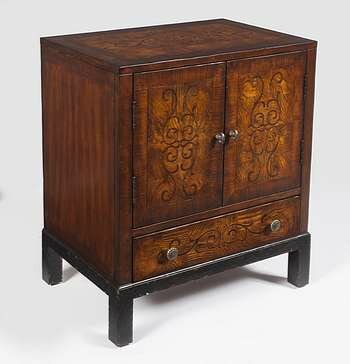 Butler Courtland Black & Tan Accent Cabinet