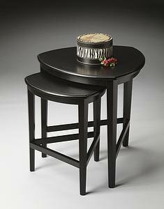Butler Specialty Black Licorice Nesting Tables