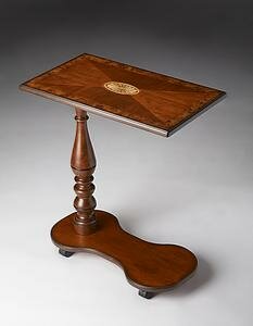 Butler Specialty Olive Ash Burl Mobile Tray Table