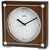Bulova Table Clock Walnut Wood Finished Silver Dec