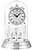 Bulova Tristan II Table Top Anniversary Clock - B8819