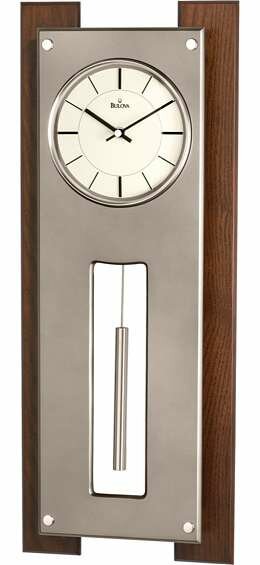 Bulova Gramercy Pendulum Deco Wall Clock - C3389