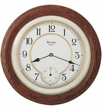 Bulova William Deco Wall Clock - C4596