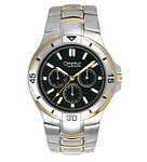 Caravelle 45C20 Mens Black Sport/Tech Two-Tone Bracelet Watch