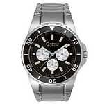 Caravelle 45C22 Mens Black Sport/Tech Silver Tone Bracelet Watch