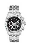 Bulova 96B113 Men's Grey Circular Face, Stainless Steel Bracelet Watch