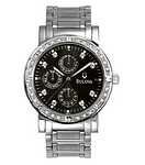Bulova 96E04 Mens Black Sport/Tech Stainless Steel Bracelet Watch